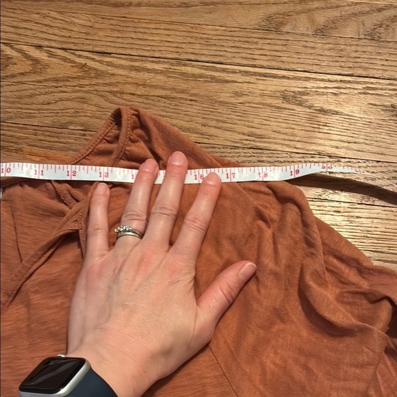 Z Supply Brown Tie Front Long Sleeve Shirt - Picture 6 of 11